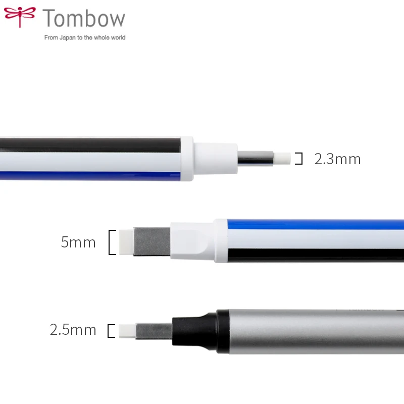 Imagem -05 - Tombow-profissional de Alta Precisão Lápis Eraser Mono Zero Eraser Flat e Super Fine Rubber Tip Pen tipo Destaque Manga