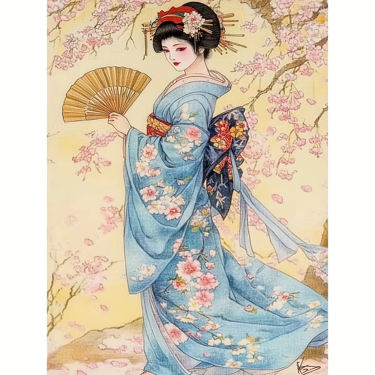 Japanese Lifestyle Movie - Digitaal olieverfschilderij op nummer Japanse stijl