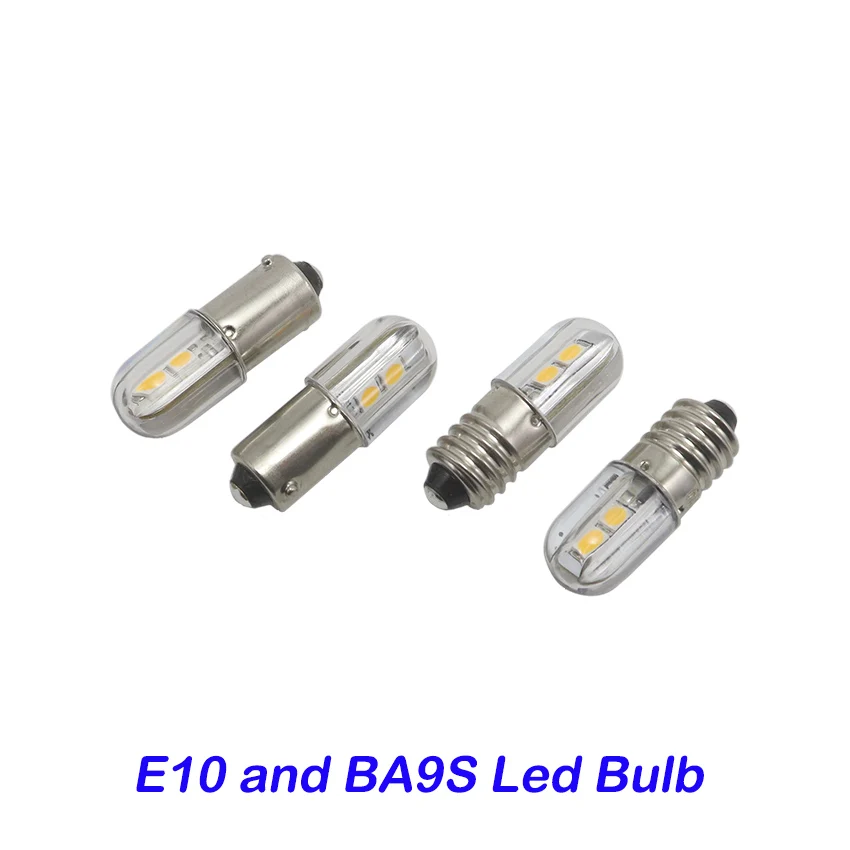 yZ[zE10 LED 220v Ba9s CWP[^[d ԏƖp 6.3V 12V 24V 48V 60V 110V 10pbN