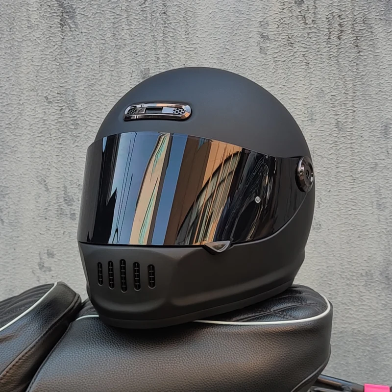 ORZ Classic Design Retro Full Face Motorcycle Helmet DOT Approved Adult Off Road Motorcycle Helmet Capacite Casco Moto