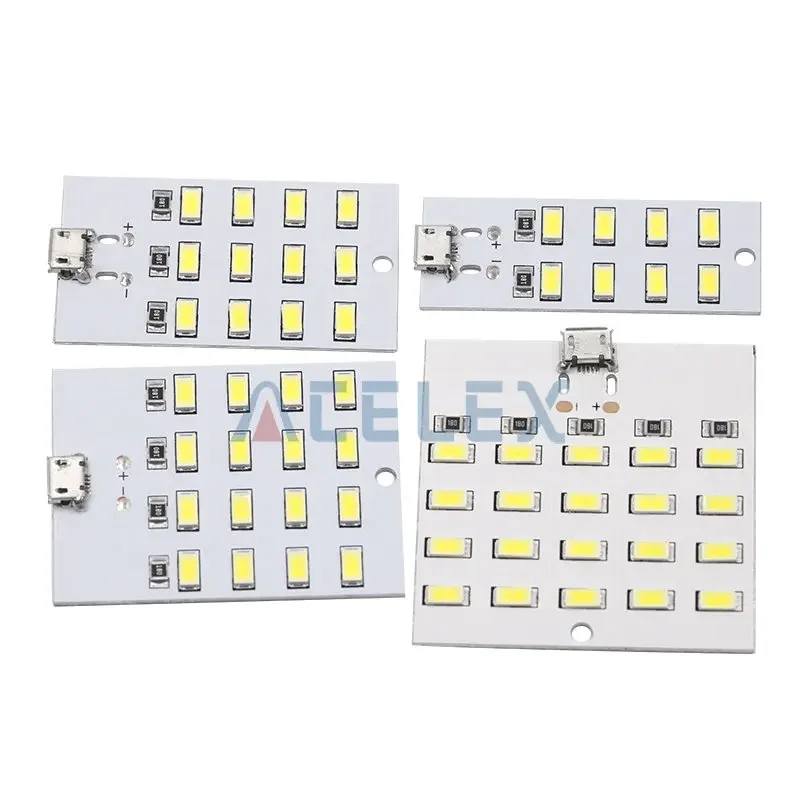 1PCS high quality 5730 smd 5V 430mA~470mA White Mirco Usb 5730 LED lighting panel USB mobile light Emergency light night light