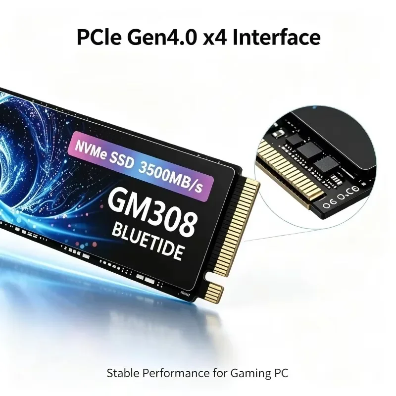 NEW GM308 SSD NVMe M.2 500GB - 4TB SSD M.2 2280 PCie Gen4.0x4 TLC 3D NAND Internal Solid State Drives Disk for Laptop Desktop