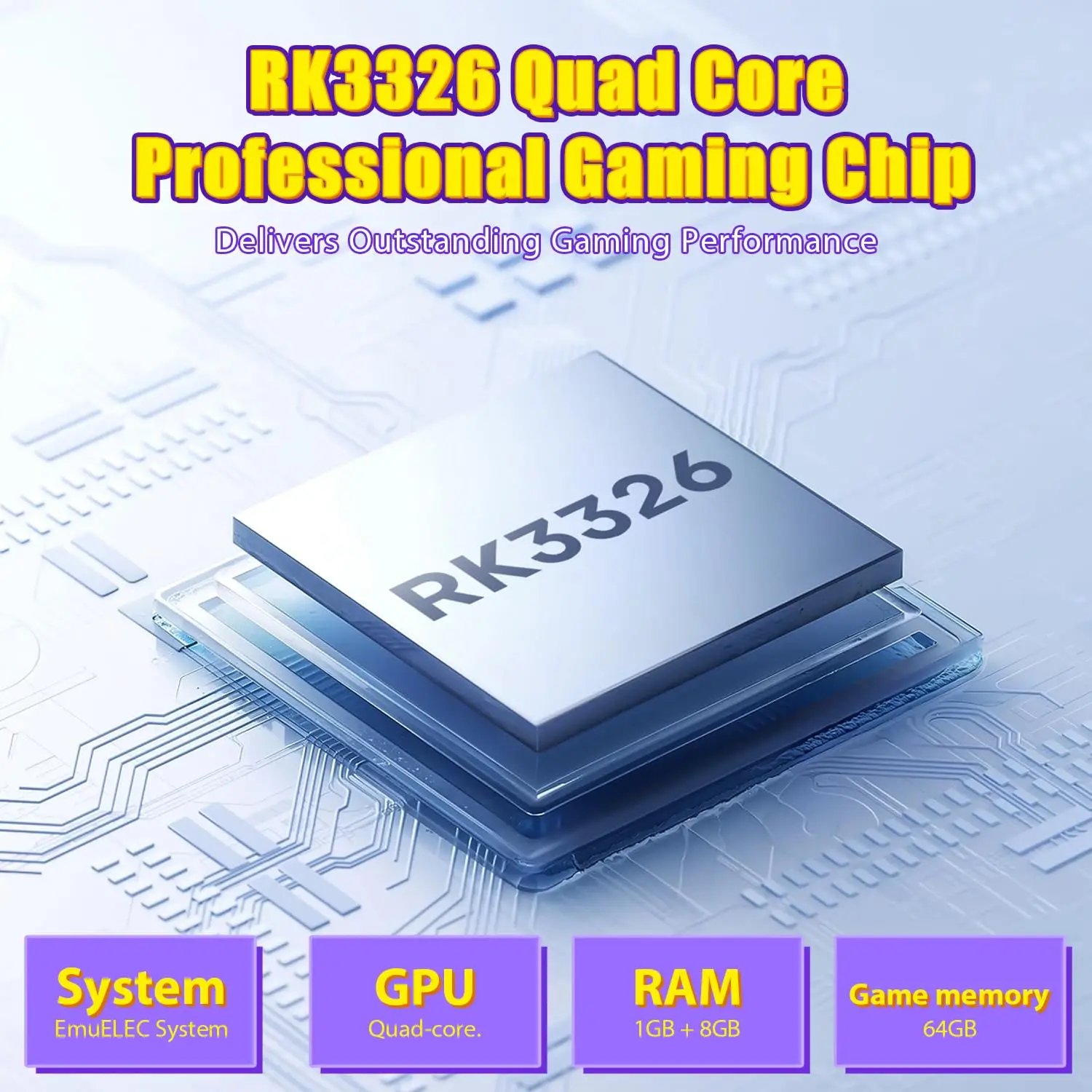 وحدة تحكم ألعاب محمولة R36T ريترو، شاشة CRT 3.5 بوصة، نظام EmuELEC، 64 جيجابايت مدمج 18000 لعبة كلاسيكية، تدعم 5G Wi