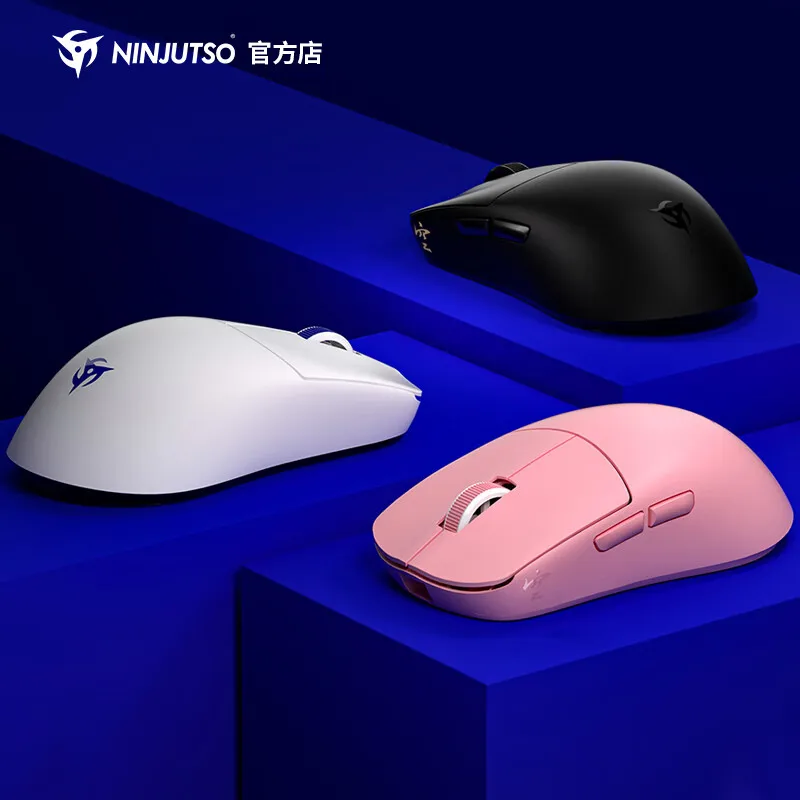 NINJUTSO SORA V2 Gaming Mouse Wireless Dual Mode Paw3395 Sensor Lightweight 8k Polling Rate Esports Customized Gamer Mouse Gifts