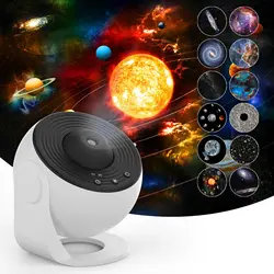 Projecteur d'étoiles rotatif à 360 ° pour la décoration de la chambre, veilleuse de planétarium, lampe de projection de ciel étoilé, galAct