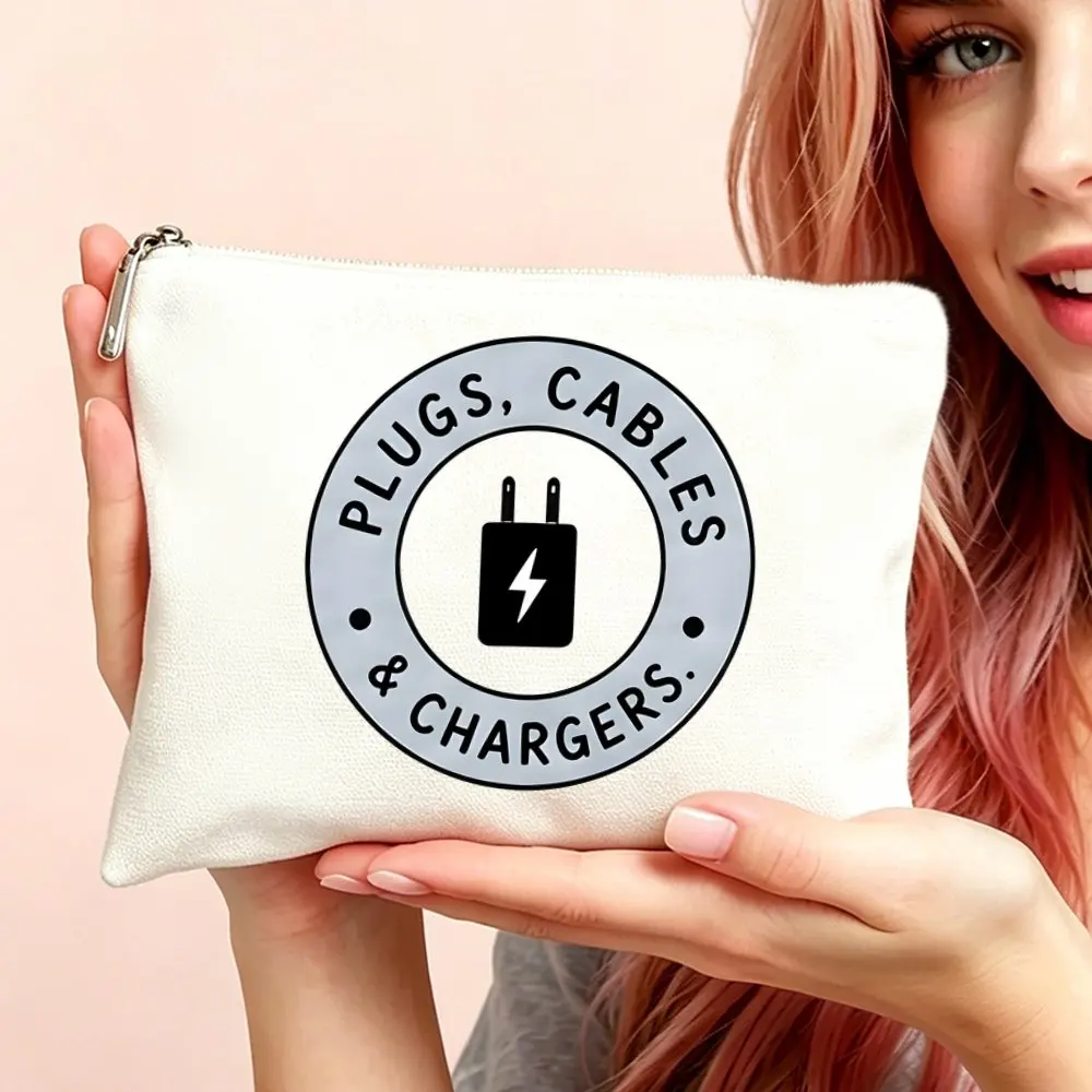 Makeup Bag Cosmetic Bag Toiletry Pouch Versatile Gift Bags for Women Chargers Print Cosmetic Pouch for Mom Daughters Friends
