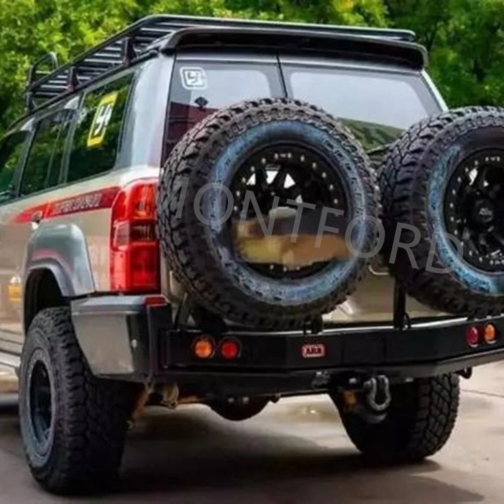 MONTFORD Auto ABS Plastic Black Color Rear Trunk Boot Wing Spoiler Car Accessories 1Pcs For Nissan PATROL Y61