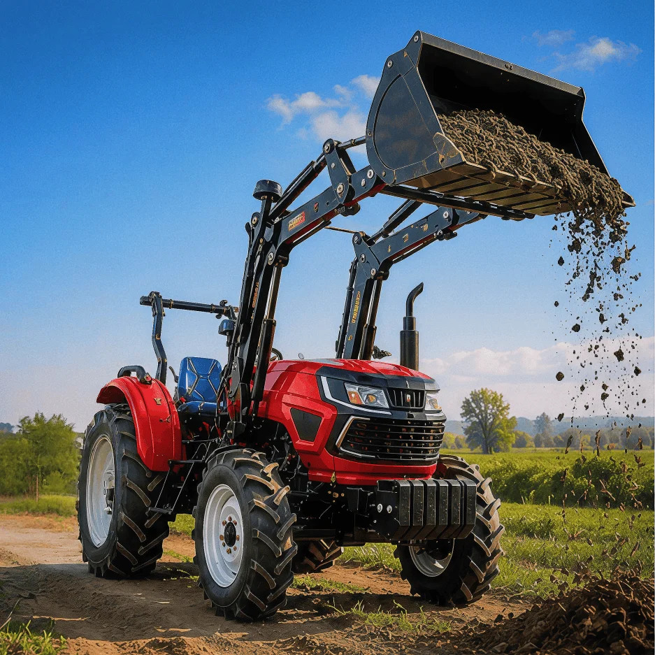 

Custom 30-50HP Farm Tractor Compact Agricultural Tractor Multi Function Loader Machine for Garden Orchard Field Farming Use