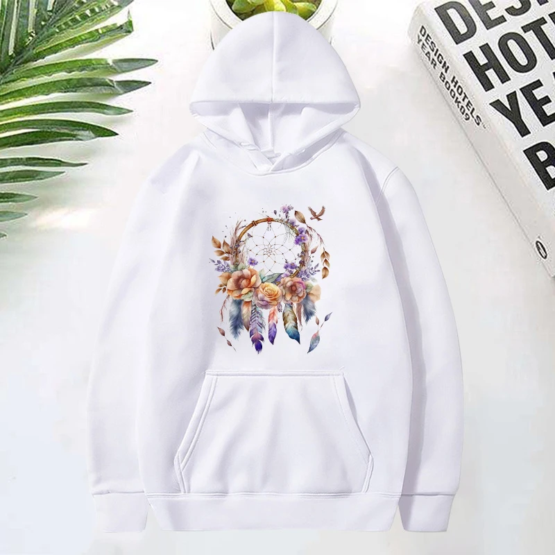 New Fashion Unisex Dreamcatcher Printed Hoodies Men Women Casual Long Sleeve Hoodie Pullovers Teens Outdoor Sweatshirts