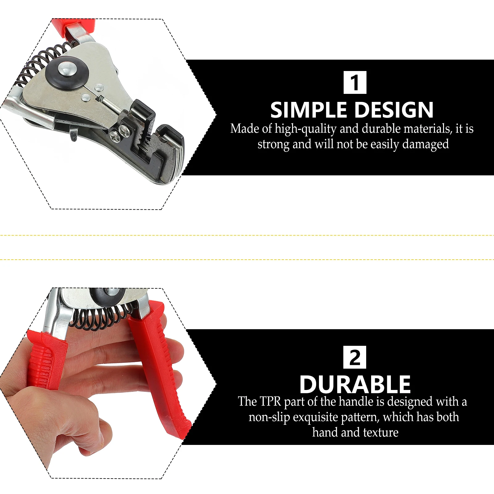 

2 pcs Multi functional Wire Stripper Pliers H Tools for Electricians Household Plumbing Cutting Stripping Crimping Maintenance