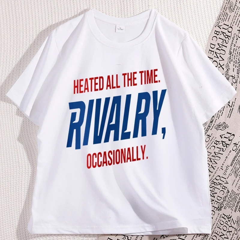 

Heated All The Time Rivalry Occasionally T Shirt Hockey Romance Fan Tshirt LGBTQ Merch T-shirt Casual Short Sleeve Round Neck