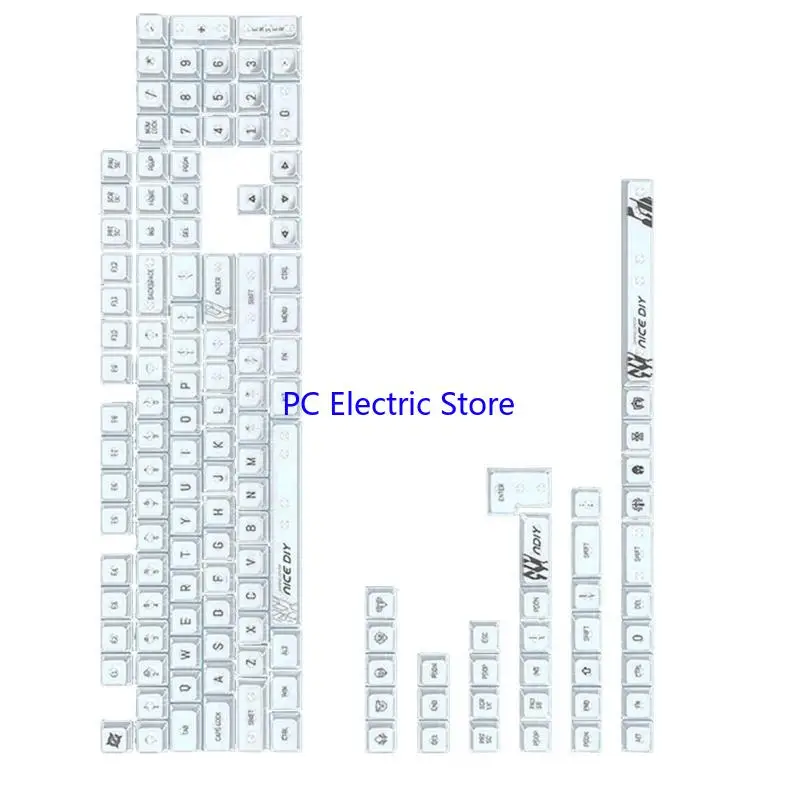 

F19C Comfort Typling Typlucent Keycaps Установите клавиши профиля MDA с пробленной печатью на 61 68 75 84 98