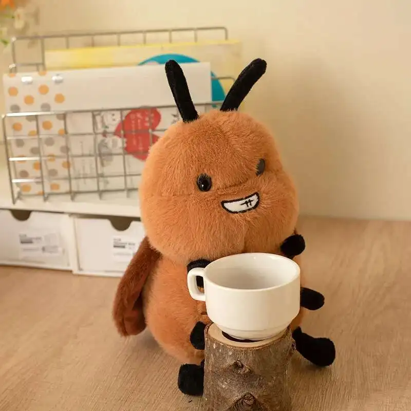 Creatieve Mier Bee Kakkerlak Pop Gevuld Knuffel Handgemaakte Pop Cartoon Anime Schattig Kussen Leuk Kinderverjaardagscadeau Pop