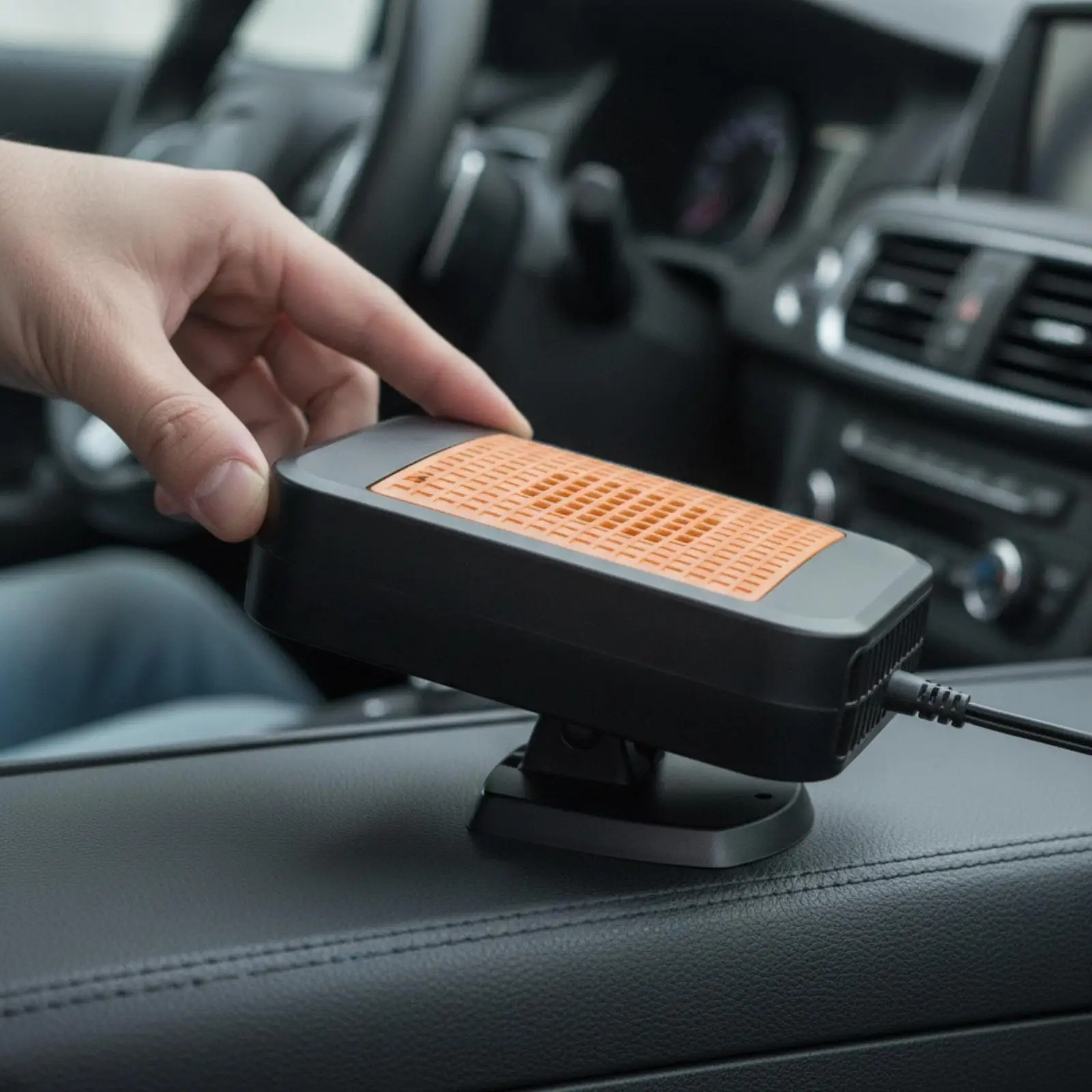 12V Car Heater Instant Heat Portable Car Heater Windshield Defogger Compact