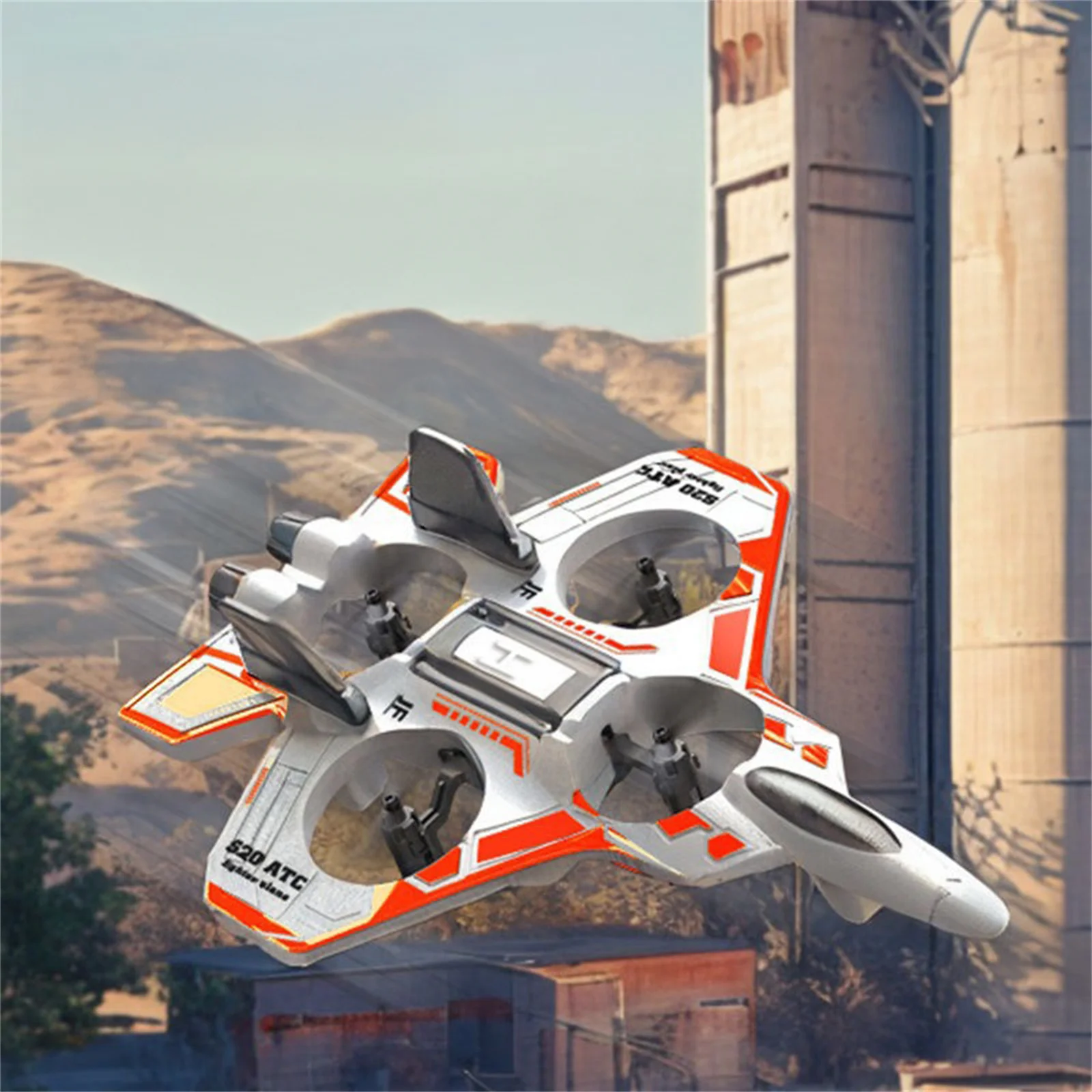 

Remote Control Airplane with Colorful LED Lights Durable EPP Foam Material 360 Degree Flip Stunt Flight for Outdoor Fun