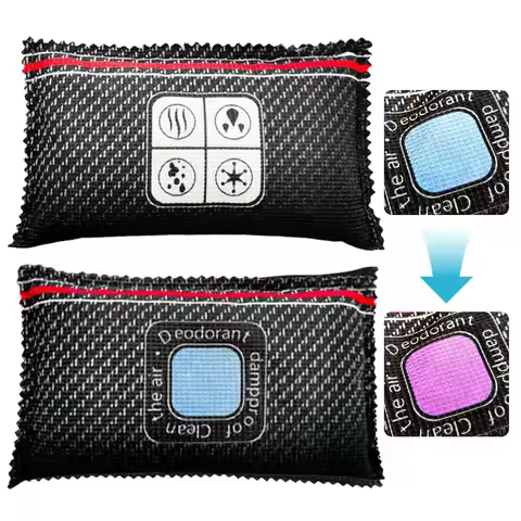 Car Dehumidifier Moisture Absorber Reusable Silica Gel Drying Bag Multifunction Silica Gel/Mineral for Wardrobe Shoe Cabinet