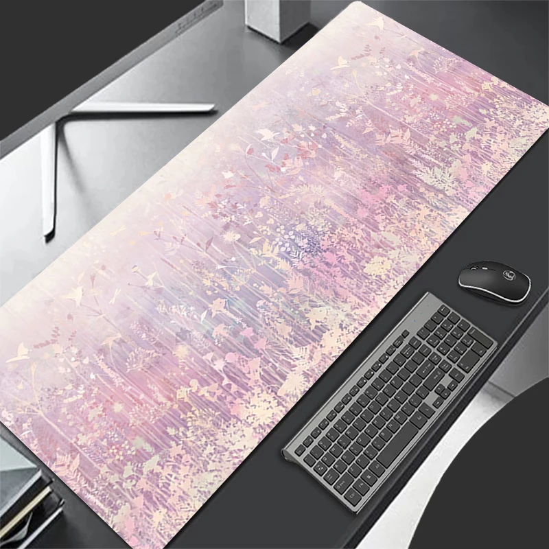 Tappetino per mouse anime Tappetino per mouse per giocatori Tappetino per scrivania Tappetino per tastiera con motivo floreale vintage Tappetino per tastiera per computer e armadietto per ufficio di marca di moda