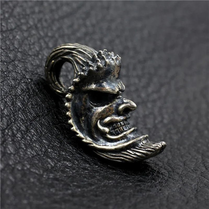 BOCAI S925 Sterling Silver Hand-polished Carved Token Of Love Moon Pendant For Couples.