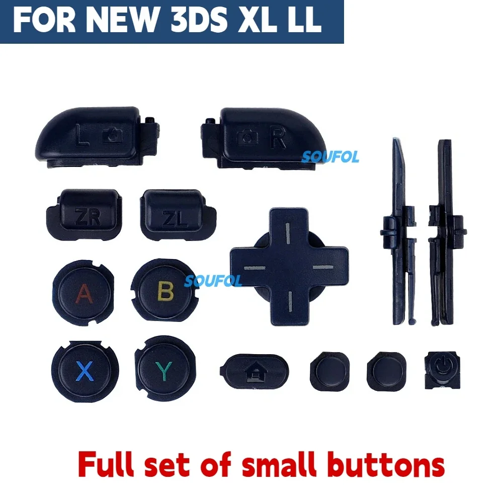 Blue Color Full Housing Shell Case With Buttons For New 3DS XL / LL Replacement Protective Hard Cover Game Console Accessories image 3