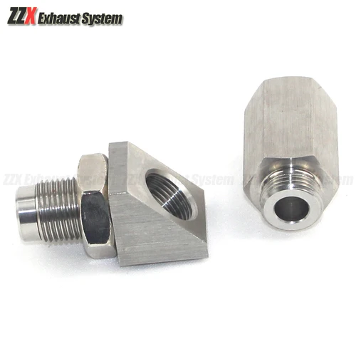 Imagen 2 del producto Silenciador de escape automotriz, protección de detección de oxígeno, relación de aire y combustible, 45 °, acero inoxidable 304 con catalizador catalítico