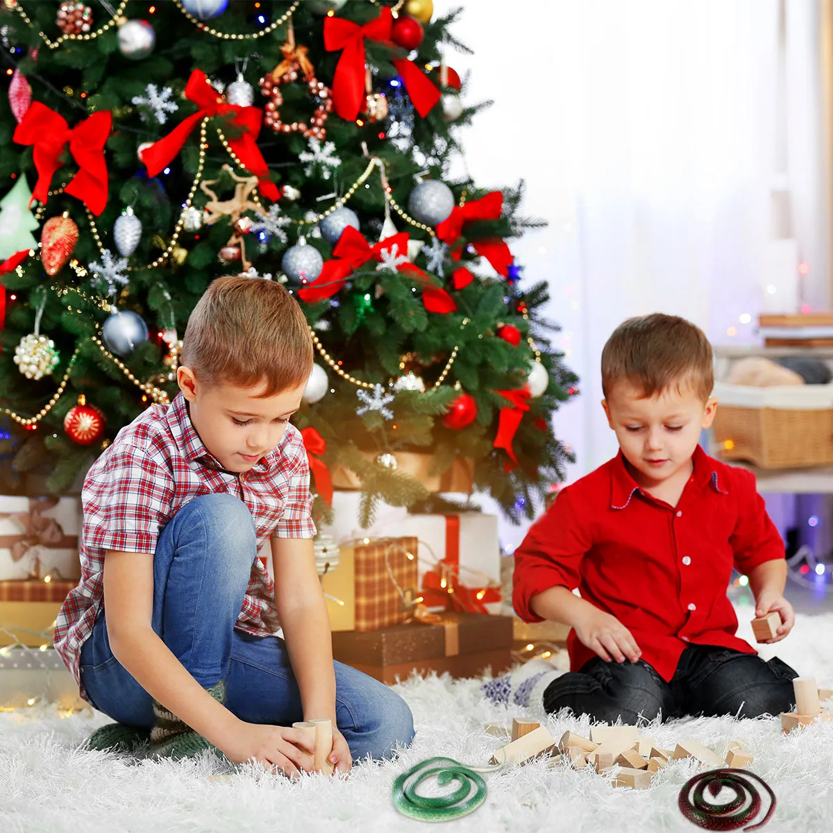 

3Pcs Imitated Rubber Snake Prank Prop Halloween Party Decoration Realistic Tricky Plaything Scare Gift Rubber Snake Toy