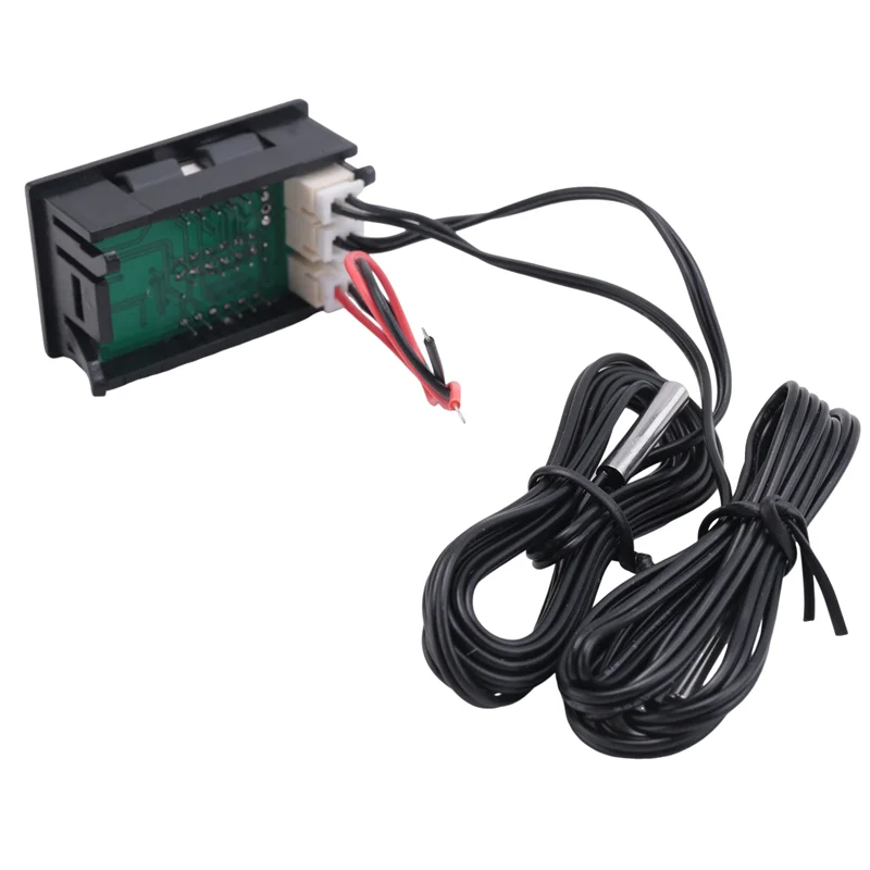

-A96P Dual Red LED Digital Display Thermometer Waterproof Temperature Sensor 0.56 Inch