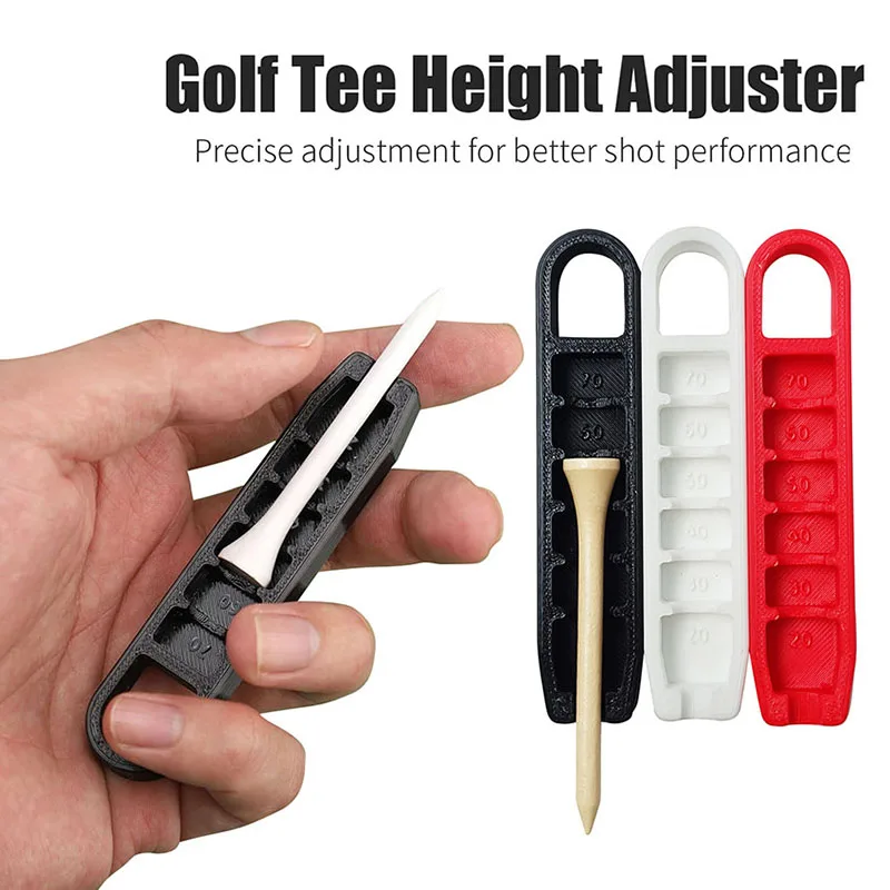 1pc Golf Tee Height Adjuster Tees Holder Set 5 Settings Precision Adjustable Golf Tee Height Setup Tool Training Accessories
