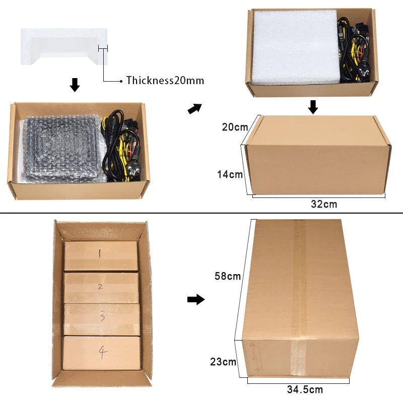 Imagem -06 - Bitcoin Mineração Psu Fonte de Alimentação do Computador Equipamento de Mineração Gpu Atx Etc Rvn Moeda 12v Pinos Fonte de Alimentação 2000w 2400w