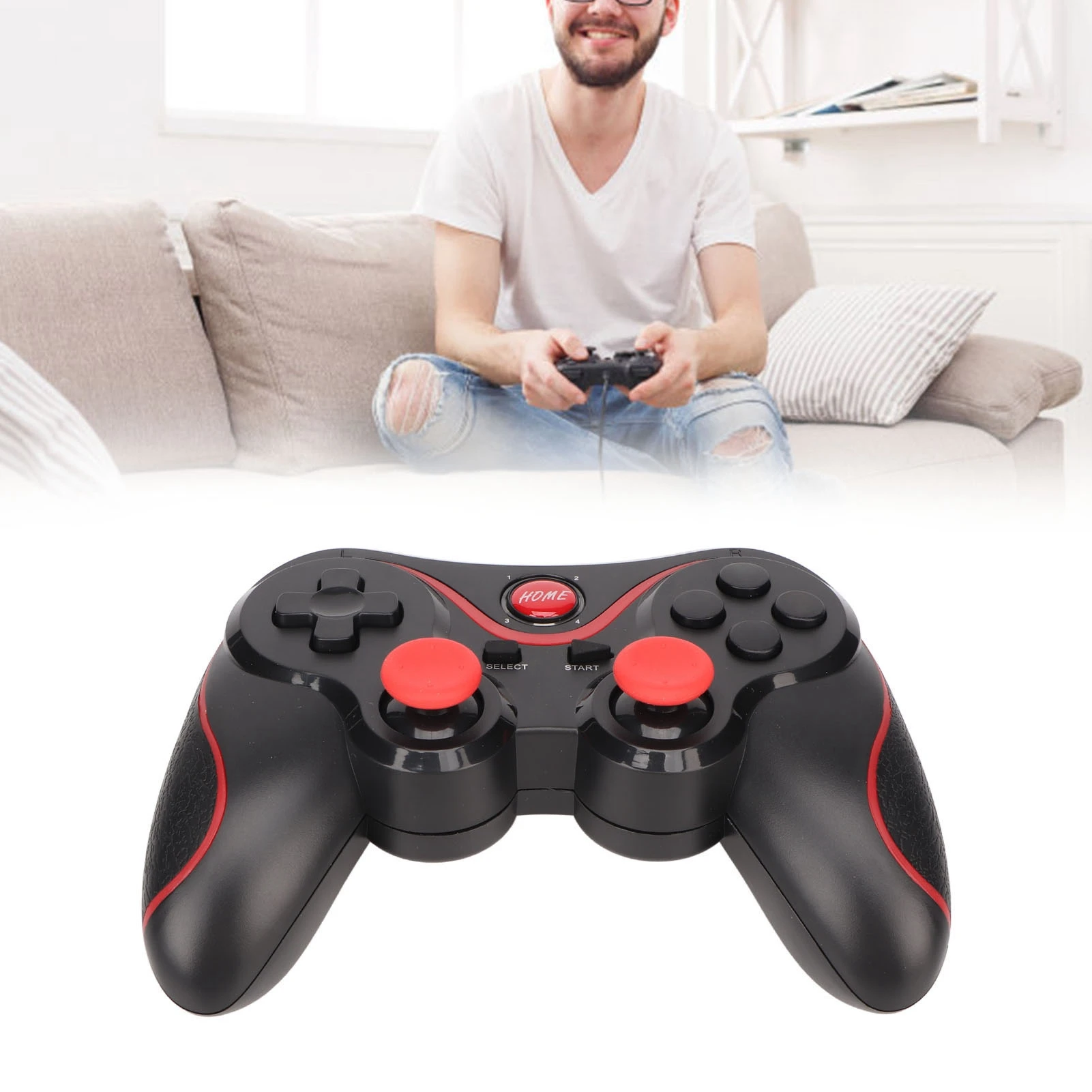 Gamepad per telefono ABS Semplice in molte modalità Pulsante controller di gioco wireless Connessione Bluetooth per computer