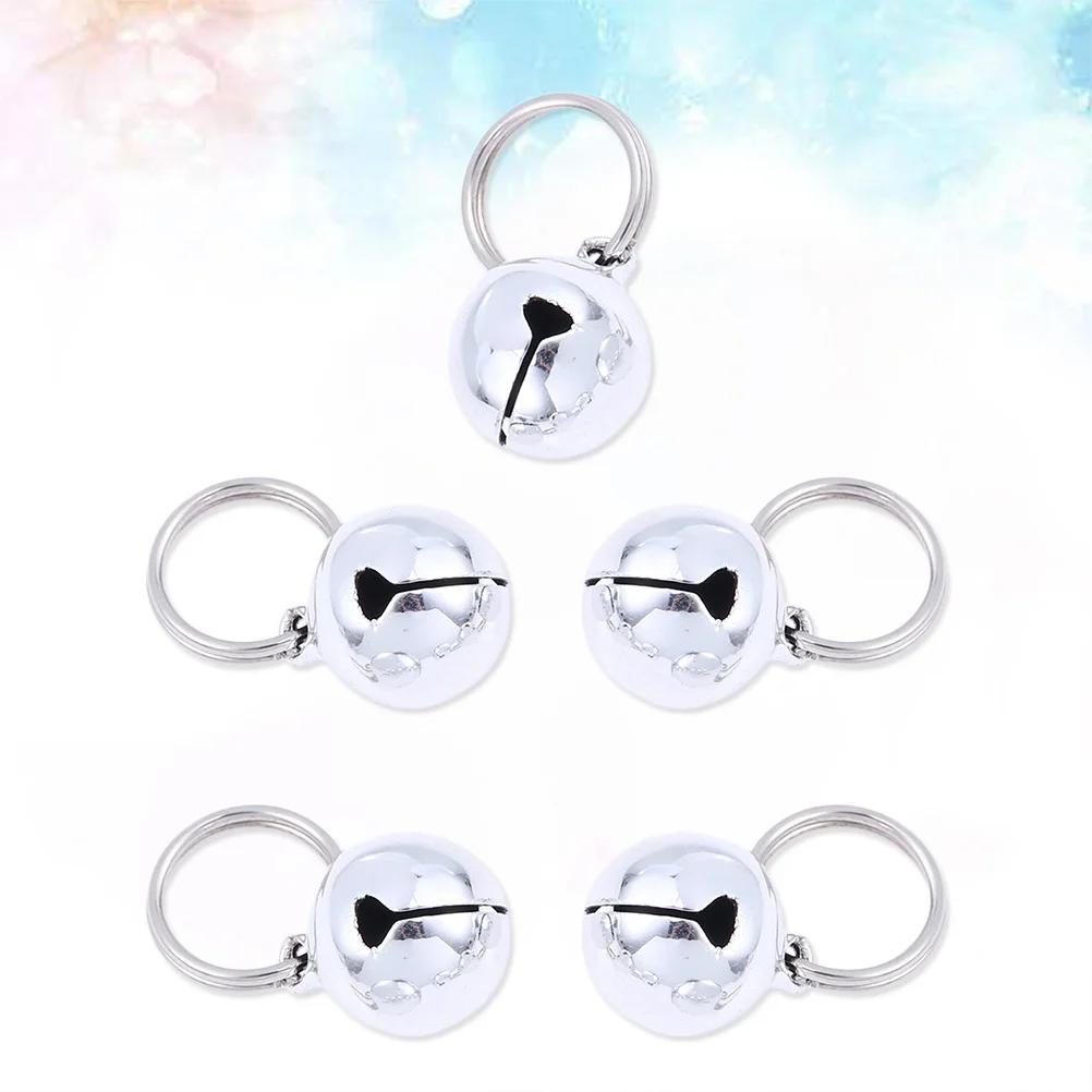 

5pcs Pet Cat Dog Bells Accessories Copper Gold Christmas Bell For Wildlife Safety Stainless Steel Clapper Loud Ring Corrosion