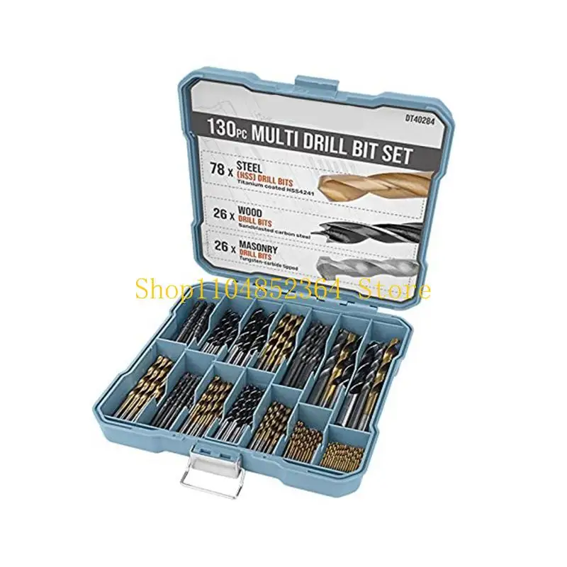 

652F 99/130 Pieces HSS Masonry Drill Bits Set for House Construction Work