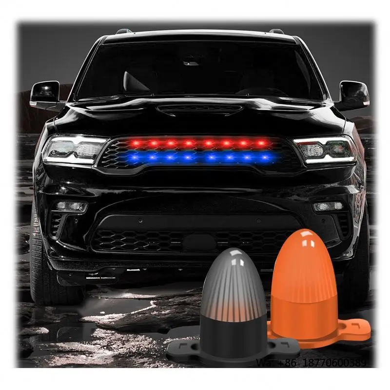 

New 12W Car LED Warning Light Decoration Yellow Grid Light for Front and Mid-Grid Day Time Running LED Lights