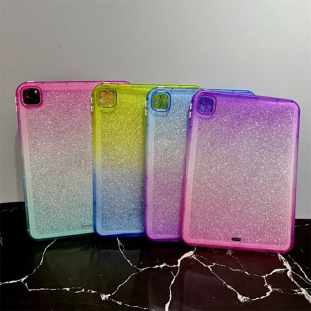 For iPad 10th Generation Cases For iPad 9th 8th 7th 6 5 Gen 9.7 2017 2018 Air 5 Air 4 10.9 Pro 11 Shiny Duochrome Cover Funda