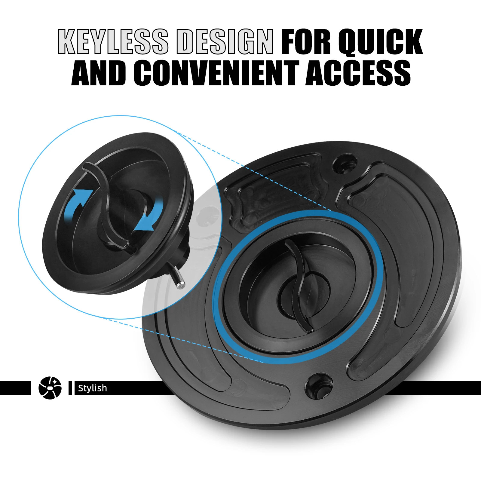 

Motorcycle Keyless Gas Fuel Tank Cap Cover for Kawasaki Z1000 Ninja ZX-6R ZX6R ZX-6RR 636 ZX-9R ZX9R ZZR600 ZRX1200R ZZR1200