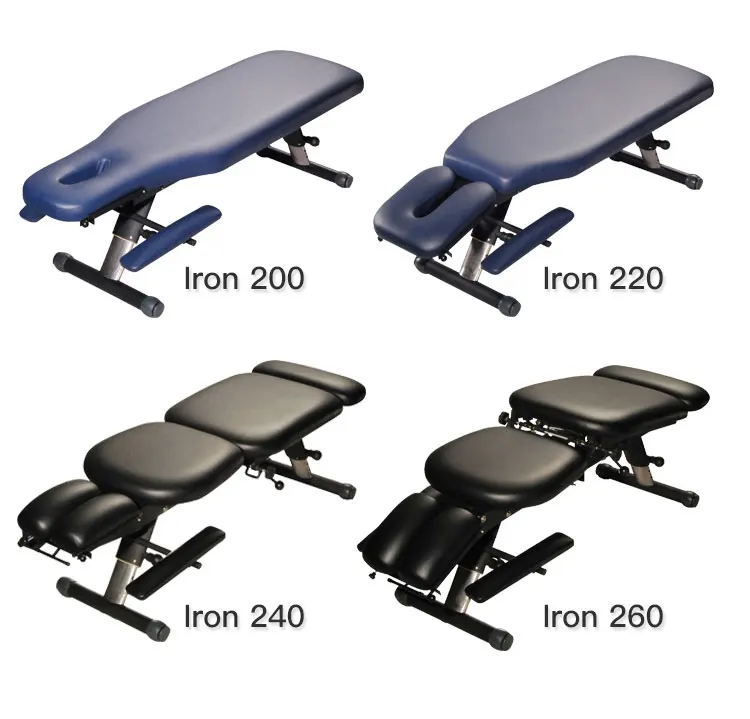 Mt Iron-200 Factory Custom Professional Adjust Heavy Duty Blue Color Chiropractic Drop Bed Traction Table Flexion Stretch Bed