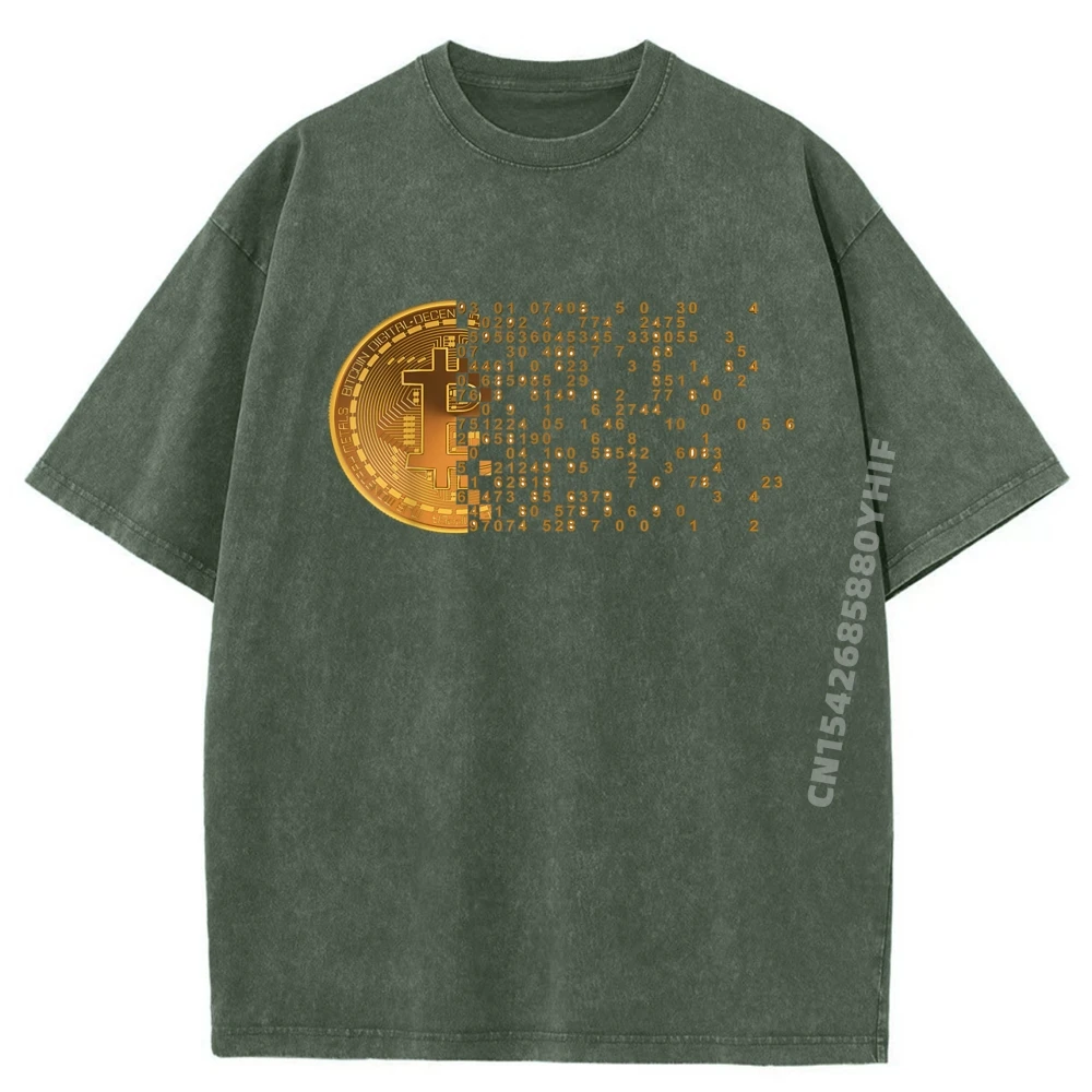 

Винтажные футболки с поддержкой биткойнов Криптовалюта Биткойн Женские футболки Футболки с графическим принтом Роскошные дизайнерские винтажные потертые футболки