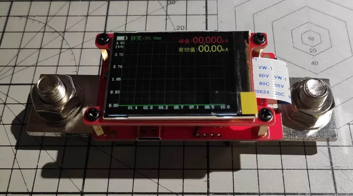 High Precision Spot Welding Machine Current Detector, Capable of Measuring AC, DC, Peak, RMS Current, Discharge Time, Flow Meter