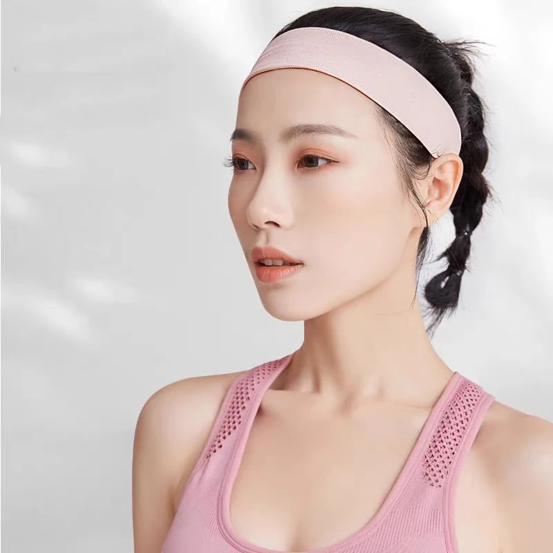 Solide Sweat-Absorbent Hairband Women Men Portable Sports Antiperspirant Belt Running Headwear Breathable Sweatband Hair Wrap