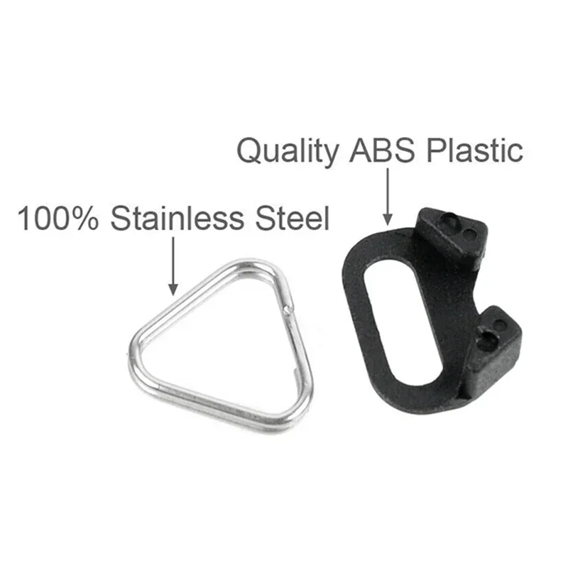 4pcs Belt Hook Triangular Split Rings Replacement For Camera Shoulder Strap Camera Back Belt Strap Buckle Accessories
