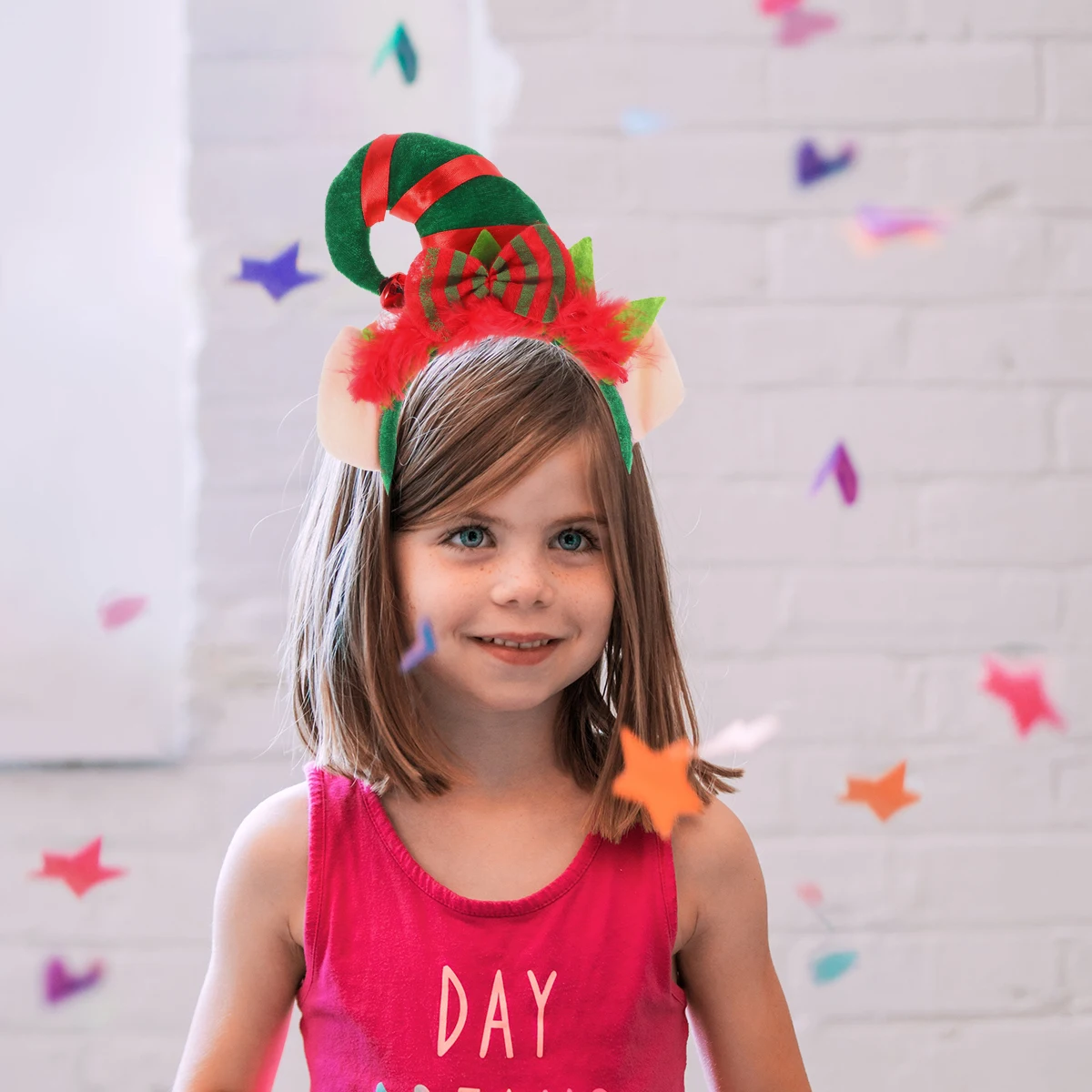 

2pcs Hoop Hairband Christmas Colors Lightweight Comfortable Christmas Hat Headband Kids Adults Party Favors Gifts