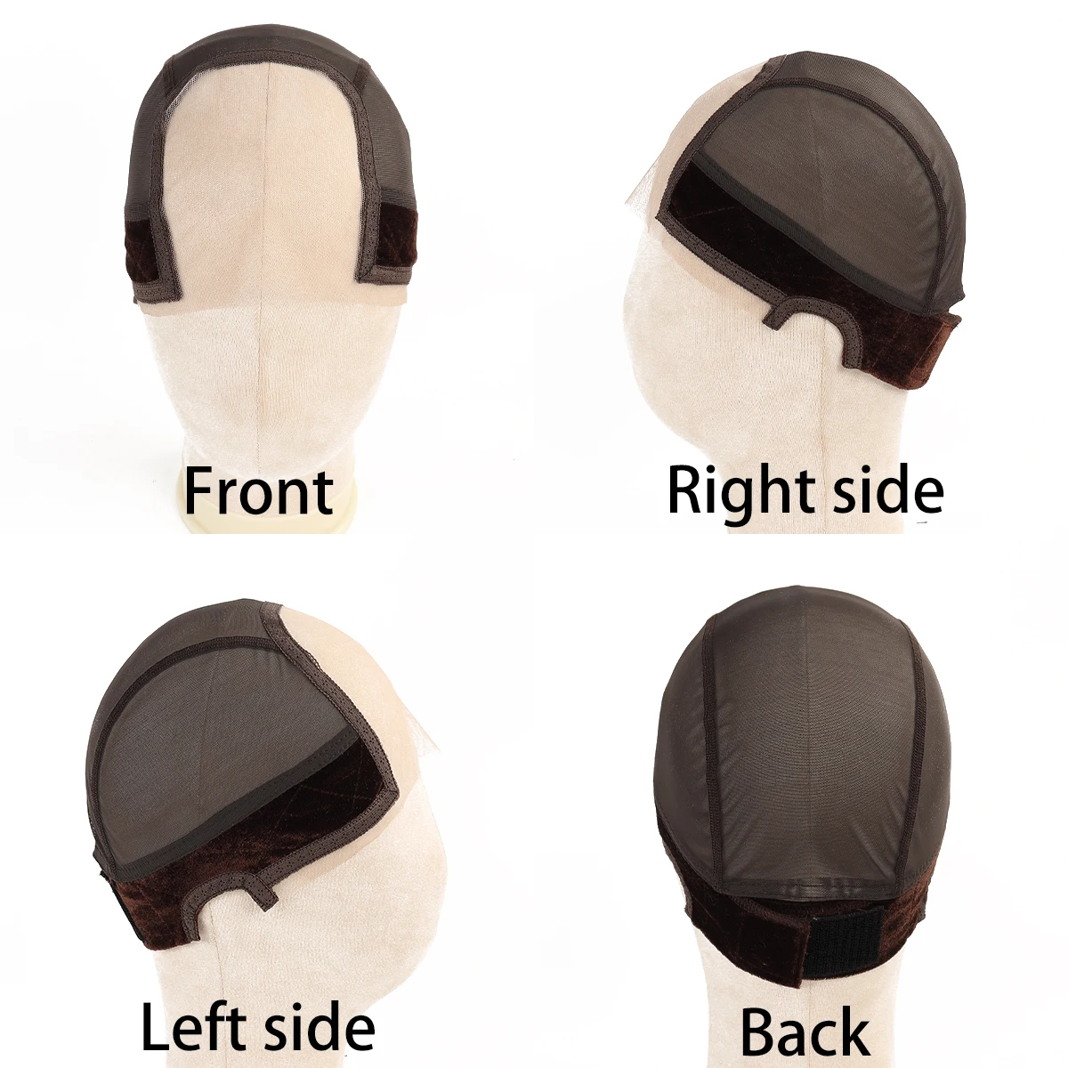 قبعة شعر مستعار من الدانتيل مع شريط قبضة للحفاظ على الباروكات في مكان، دانتيل شفاف أوسع 4 × 5 للشعر المستعار الأمامي من الدانتيل