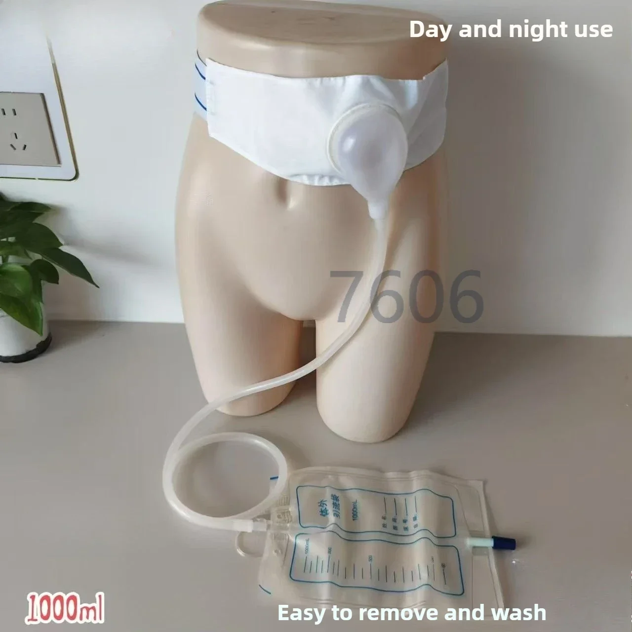 

Lumbar side of bladder urine bag for elder men/women rubber urine collector with 1pcs 1000ml Collecting urine bag fastshipping