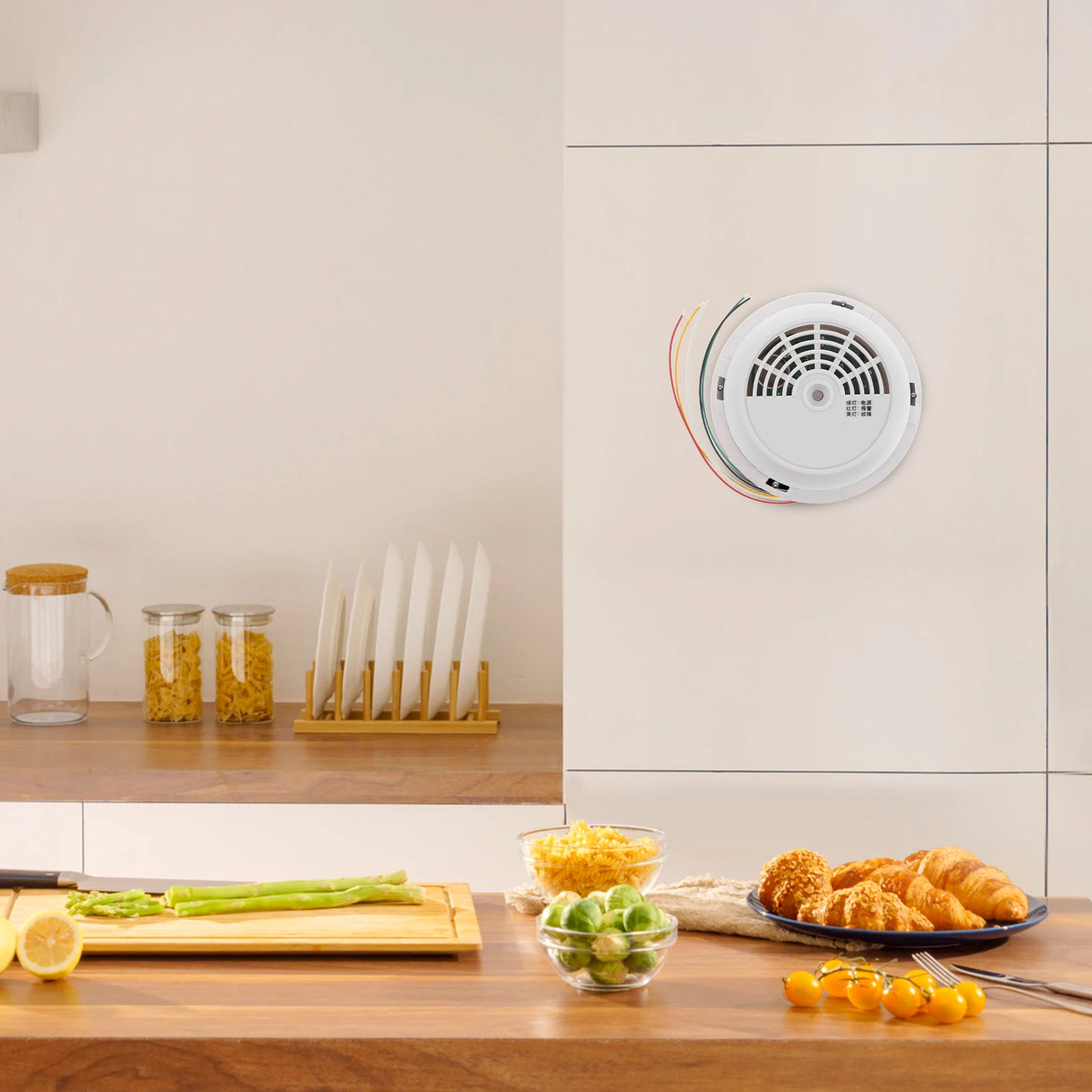

Gas Leak Alarm Kitchen High Sensitivity Natural Propane Sensor Portable Smoke Tester For Use