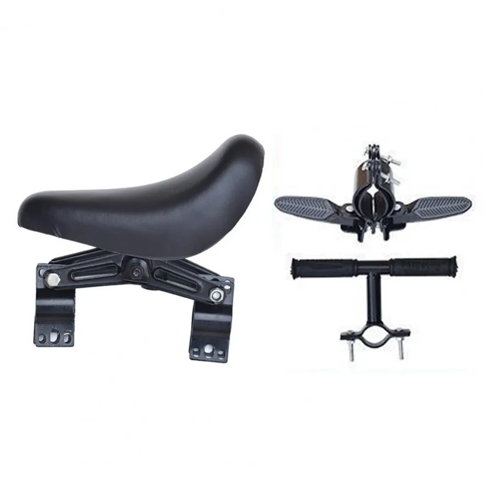 

High Quality Detachable Bicycle Front Seat Carbon Steel PU Sponge Front Mounted Soft Baby Seat Bicycle Children Seat Bicycle