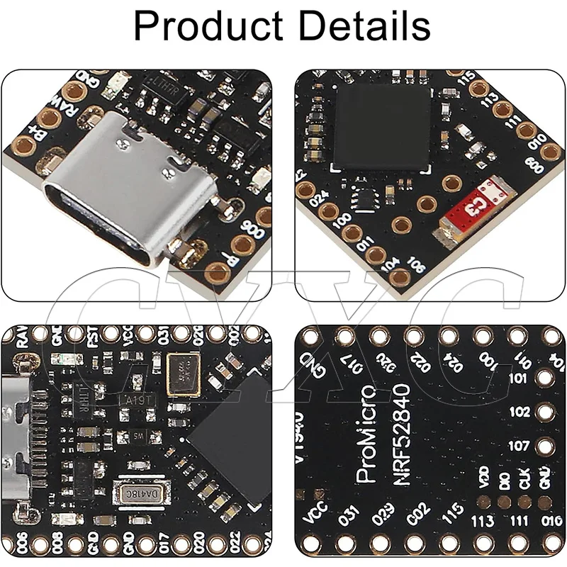 1-10 قطعة لوحة تطوير Pro Micro NRF52840 متوافقة مع لطيفة! Nano V2.0 إدارة شحن بلوتوث Pro Micro NRF52840