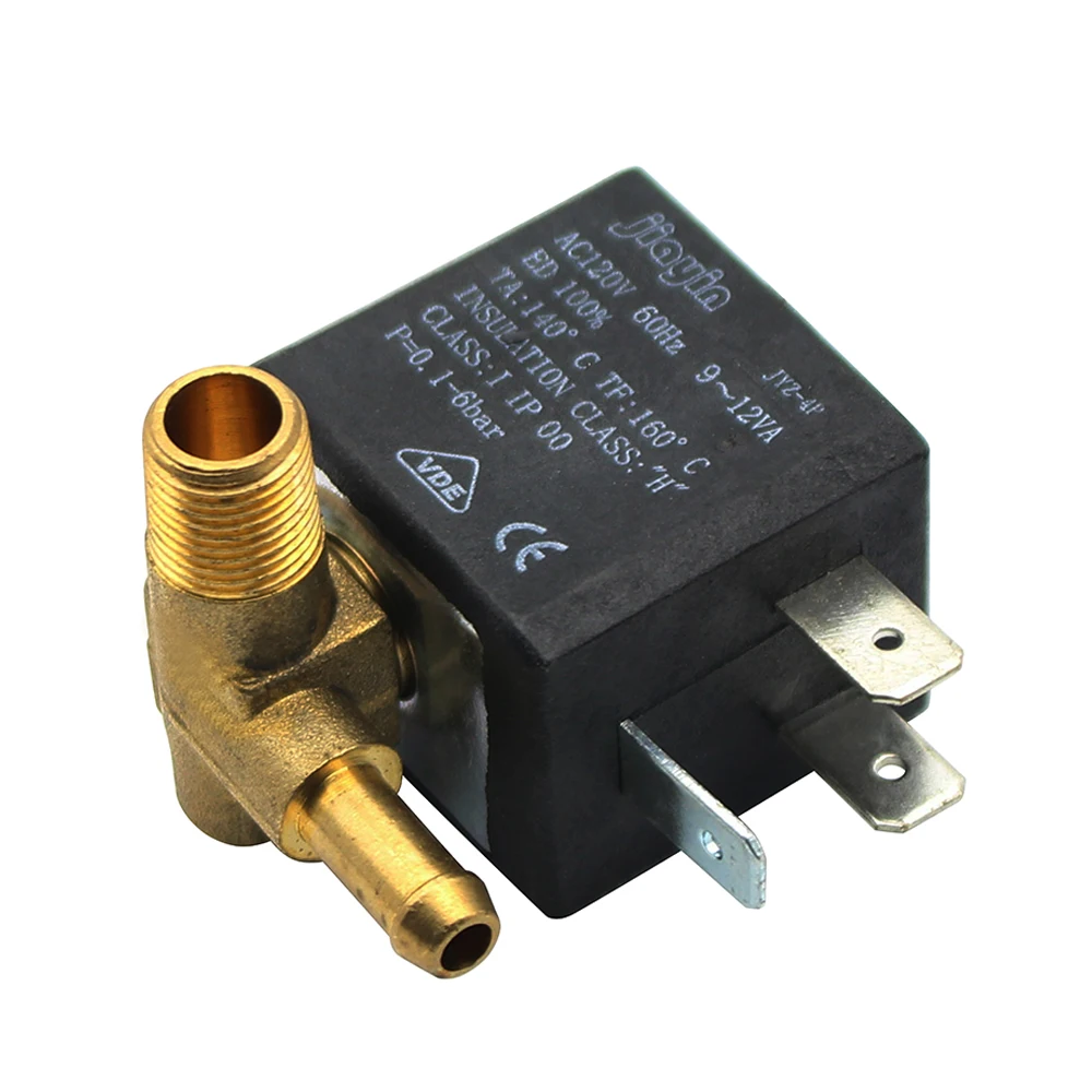 Jiayin JYZ-4P 3mm 2/2 Way AC 120V 230V G1/8' Brass Steam Air Water Coil Solenoid Valve for Philips gc90 gc92 gc93 gc94 g