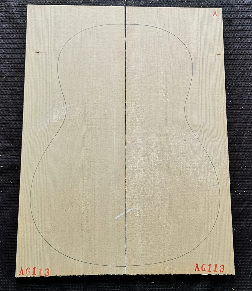 A-grade Classical Full Single Board Guitar Spruce Panel, Made in the Alps of Germany and Europe as Guitar Accessory Material