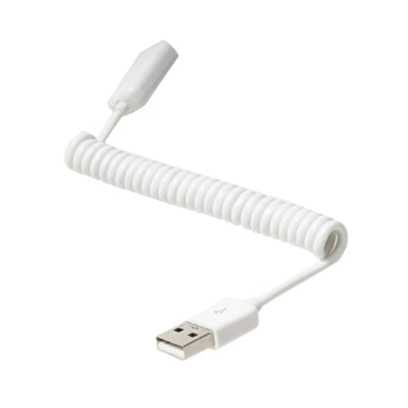 1M Spring Telescopic Extension Wire Cord For Charging Data Transmission