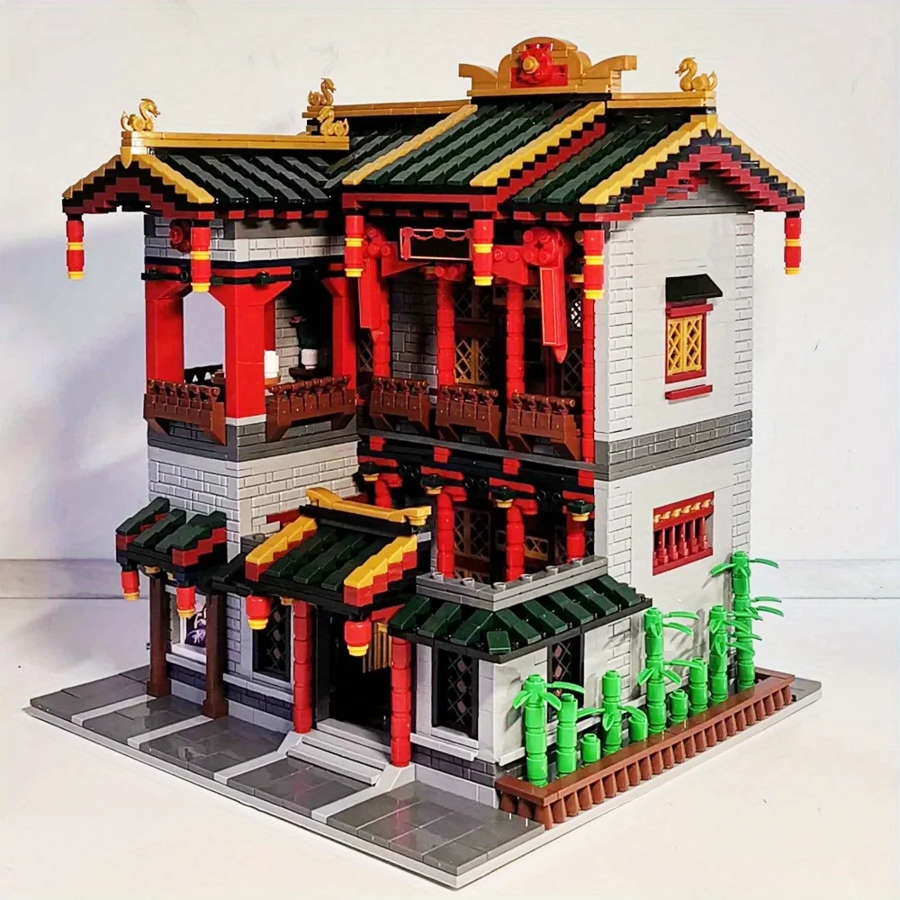 クリエイティブ MOC 3320 個の家モデルビルディングブロックセット愛らしい街並みを創造する建築傑作装飾ギフト