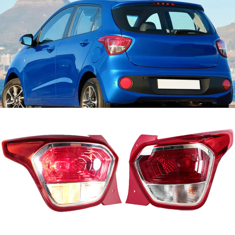 

Tail Light For Hyundai Grand i10 Sedan Rear Bumper Brake Lamp Turn Signal Light Outer Car Accessories 92401b4000 With Bulb
